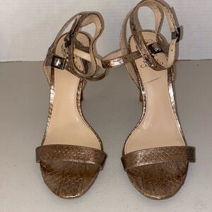 Vince Camuto Gold Double Strap Slingback Pump Size 9